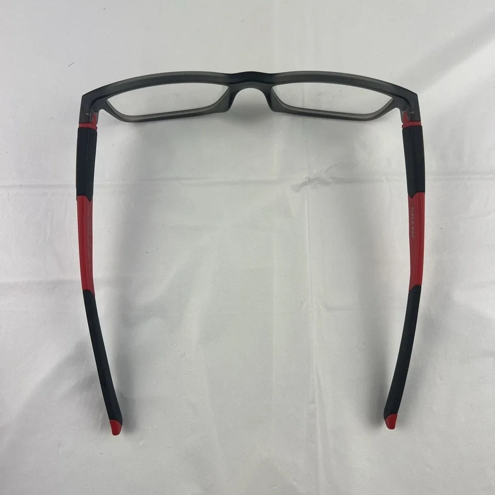 Oakley OY8007 0250 Field Day Youth Glasses Satin Grey Smoke Red 50-15-128 FRAMES